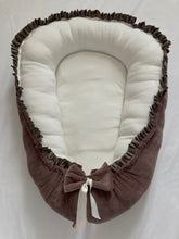 Afbeelding in Gallery-weergave laden, Babynestje "Monza" Taupe Ecru