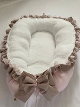 Afbeelding in Gallery-weergave laden, Babynestje "Monza" Softie Roze Lurex