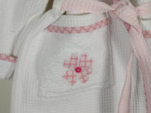 Afbeelding in Gallery-weergave laden, Badjasje "Bilbao" wit-roze bloem