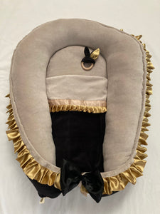 Babynestje "Monza" Gold Black Sand