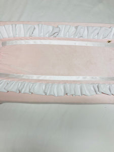 Waskussenhoes "Monza" Softie Roze Wit W