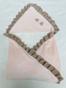 Omslagdeken "Monza" Softie Roze Lurex