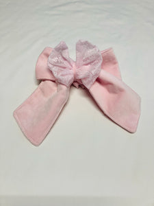 Strik klein "Genua" Roze Kant