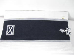 Waskussenhoes "Pisa" donkerblauw