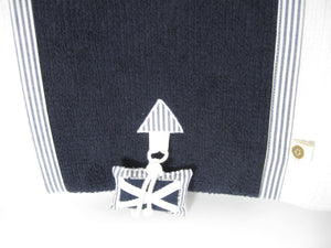 Waskussenhoes "Pisa" donkerblauw