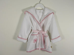 Badjasje "Bilbao" wit-roze bloem