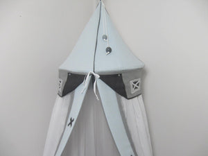 Klamboe "Florence" lichtblauw