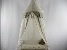 Afbeelding in Gallery-weergave laden, Klamboe &quot;Florence&quot; naturel/lichtblauw