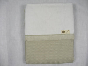 Babydekentje zomer "Verona" taupe-wit