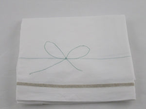 Lakentje "Venetie" wit-strik