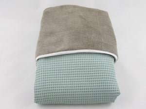 Babydekentje "Pisa" groen-bruin-saffier