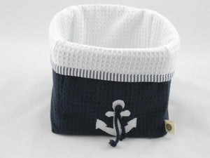 Commodemandje "Bristol" donkerblauw-anker