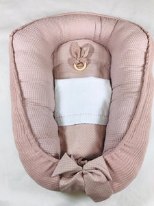 Babynestje "Bremen" old pink donker