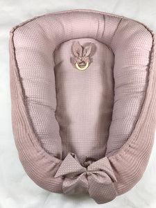 Babynestje "Bremen" old pink donker