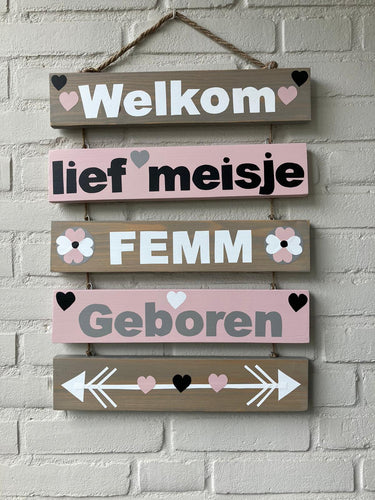 Geboortebord wegwijzer 