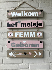 Geboortebord wegwijzer "Keulen" Femm