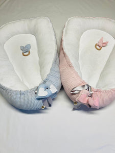 Babynestje "Bremen" lichtblauw