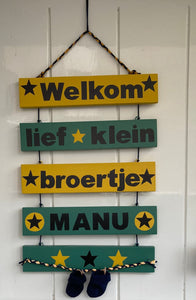 Geboortebord wegwijzer "Keulen" Manu