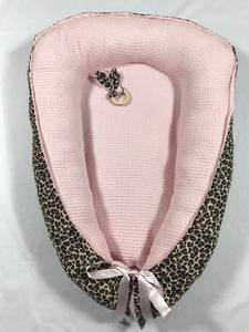Babynestje "Bremen" Stoer roze-panter