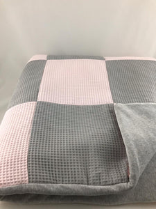 Speelkleed "Atlanta" roze-grijs-wafel