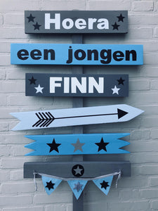 Geboortebord "Bern" Stoer Finn