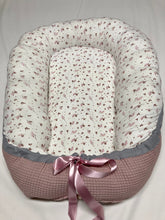 Afbeelding in Gallery-weergave laden, Babynestje &quot;Bremen&quot; dubbelzijdig misty pink