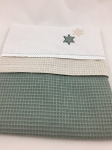 Babydekentje "Genua" oudgroen