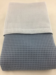 Babydekentje "Perugia" blauw denim-lichtblauw