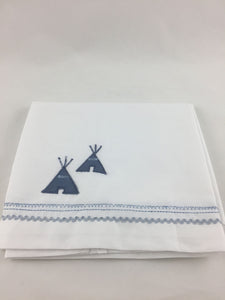 Lakentje "Bari" blauw/denim tipi