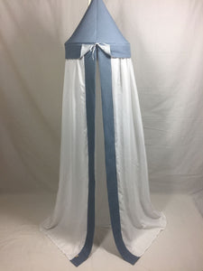 Klamboe "Turijn" blauw denim/lichtblauw