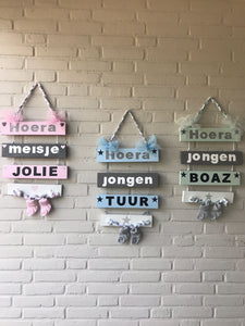 Geboortebord wegwijzer "Keulen" Boaz