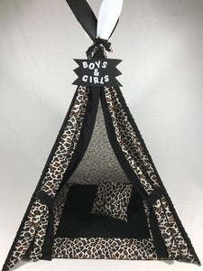 Speeltent "Las Vegas" zwart-wit dierenprint
